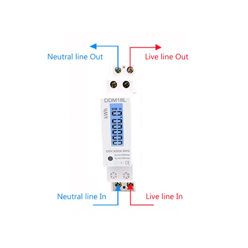 Thiết Bị Đo Năng Lượng Điện Tử Màn Hình LCD