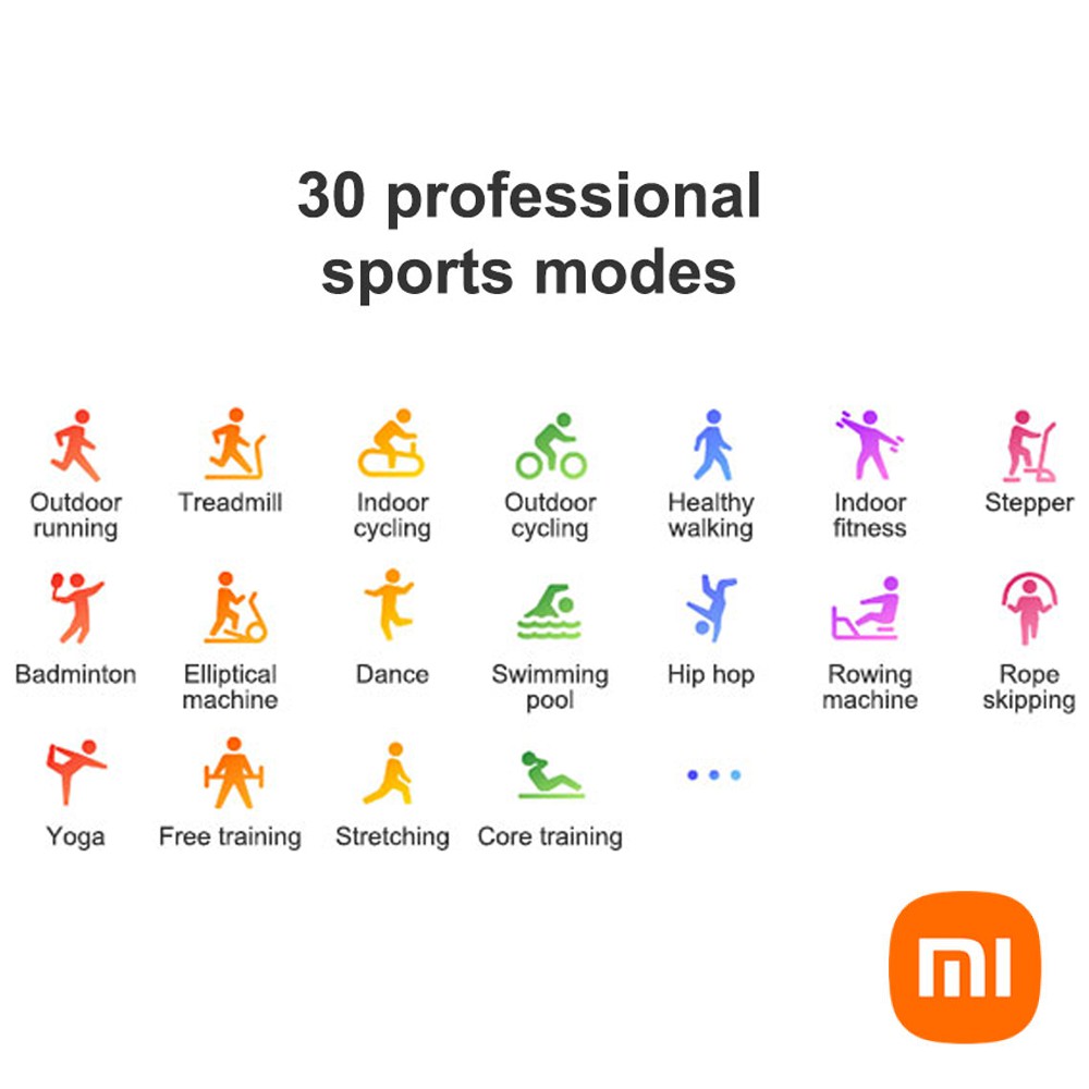 Vòng Đeo Tay Thông Minh Mi Band 6 Theo Dõi Nhịp Tim Màn Hình Oled 1.6inch Kết Nối Bluetooth