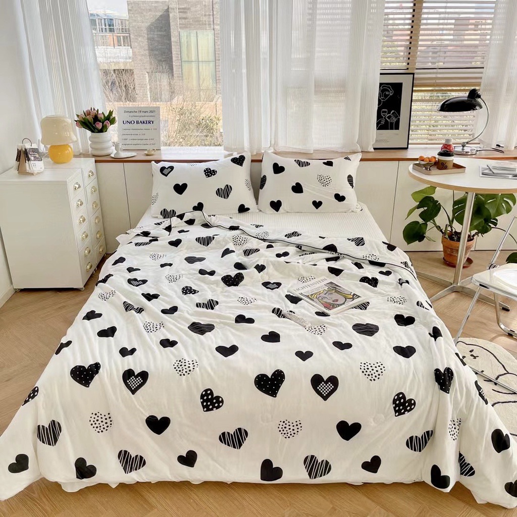 Chăn thun lanh 4 chiều, phong cách hàn quốc-mâu mới