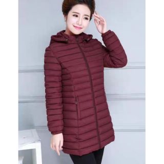 [Mũ Rời] Sẵn Áo Khoác Phao Nữ Dáng Vừa Trung Niên AK134 - Hàng Quảng Châu Cao Cấp
