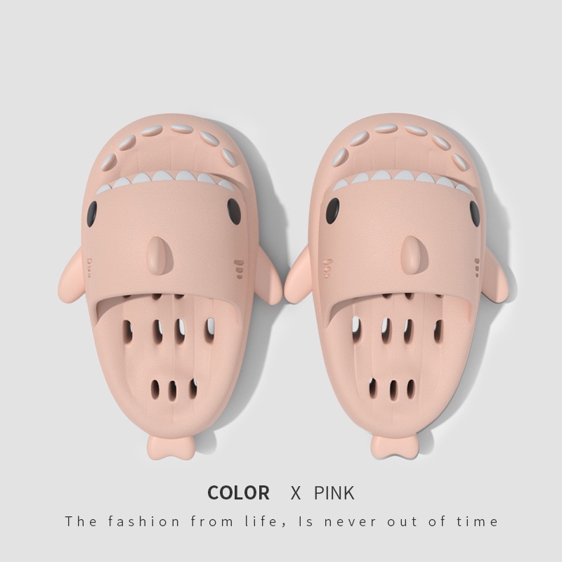 Tikp Dép Đi Trong Nhà Tắm Thiết Kế Hình Cá Mập Dễ Thương 6 Màu Size 36-45 Cho Nữ