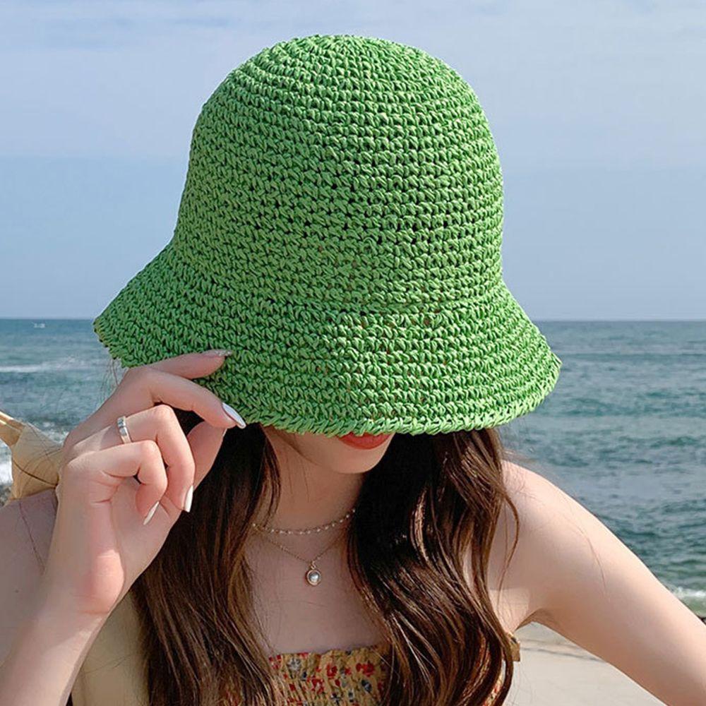 Mũ Vành Chống Nắng Chống Tia UV Màu Sắc Đơn Giản Phong Cách Hàn Quốc