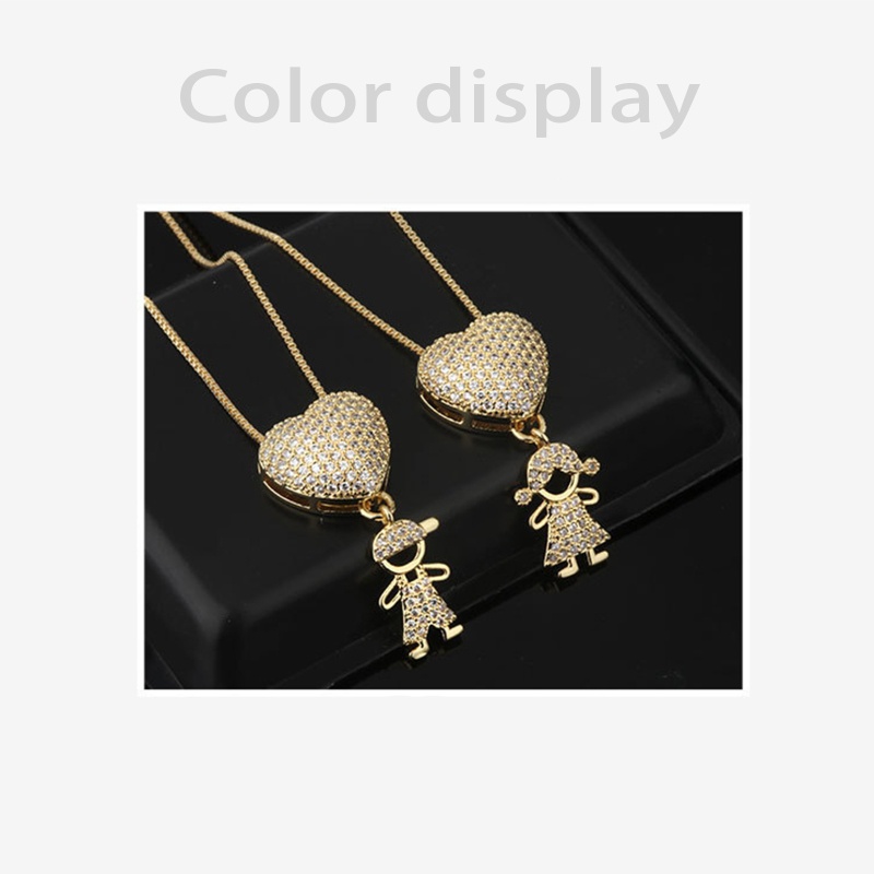 Arin Vòng cổ Đính Đá Zircon Mặt Trái Tim Tinh Tế Sáng Tạo Cho Cặp Đôi G