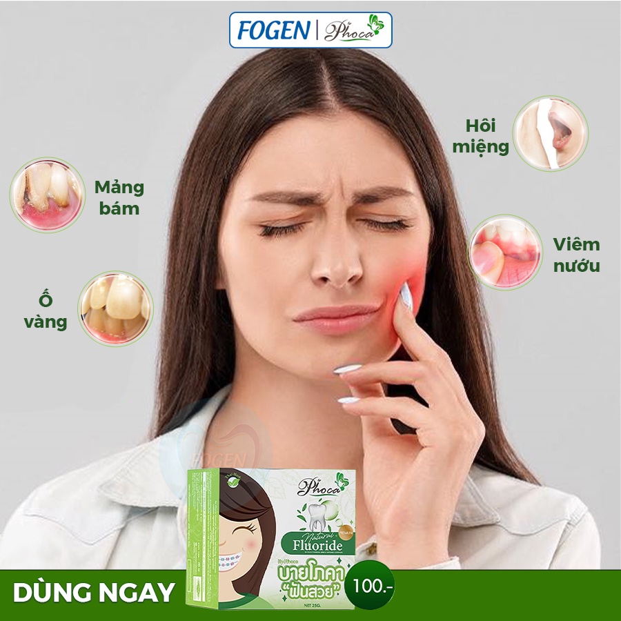 Kem Đánh Răng PHOCA Nhập Khẩu Chính Hãng, Thảo Dược Tự Nhiên 25g