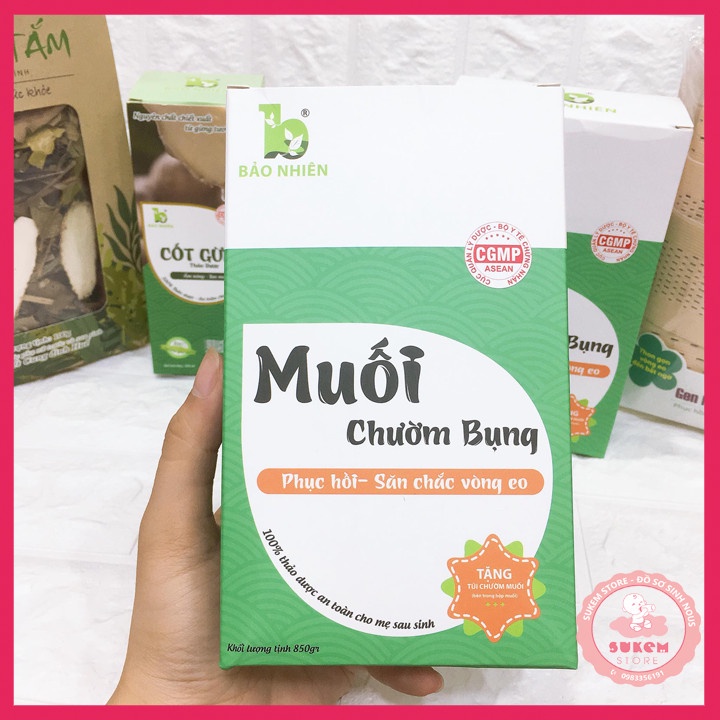 Muối chườm bụng thảo dược bảo nhiên [Sukem Store]