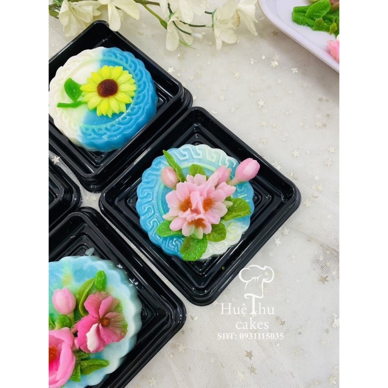 Khuôn rau câu trung thu mặt trơn  dùng làm bánh trung thu / ấn xôi