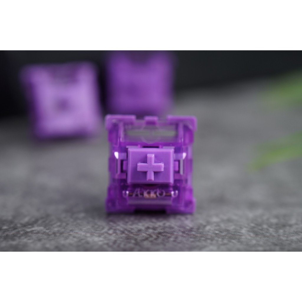 Bộ switch dành cho bàn phím cơ AKKO CS Switch – Lavender Purple (45 switch) Hàng chính hãng