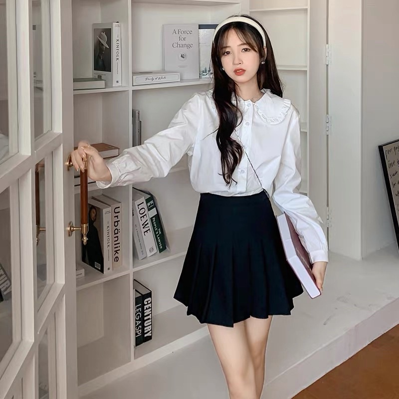 Áo sơ mi nữ cố sen học sinh