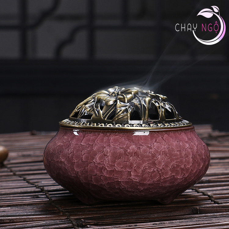[giá sỉ] Lư Xông Trầm Hương Đỉnh đốt nhang bằng gốm sứ cao cấp - Lư 2