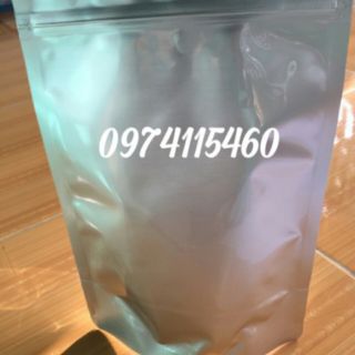 túi zip đáy đứng 1kg túi zipper mặt bạc mặt trong