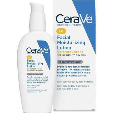 [Meoheo] Sữa dưỡng da Facial Moisturizing Lotion AM 3oz Cerave