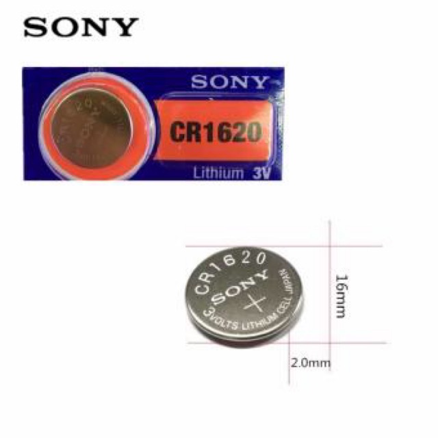Pin CR1620 Sony Lithium 3V Vỉ 1 Viên
