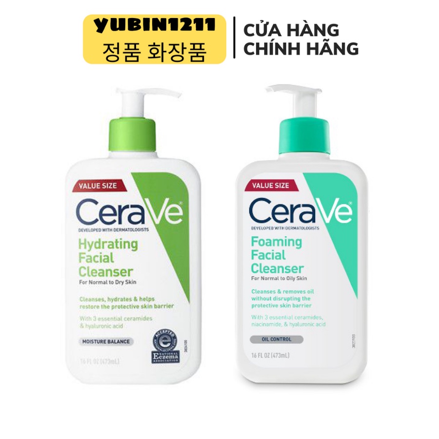 Sữa rửa mặt CeraVe Hydrating Facial Cleanser 355ml