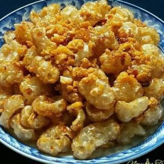 Da heo giòn cháy tỏi ớt