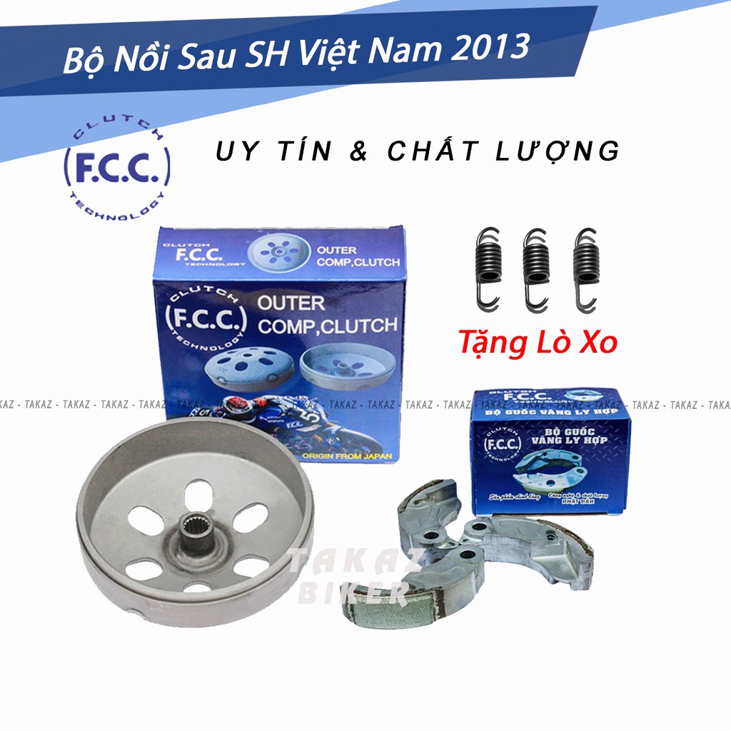 A7 [ SH Việt Nam ] Bộ Nồi Sau FCC Honda SH Việt Nam 2013 - Chống rung đầu xe Hãng FCC