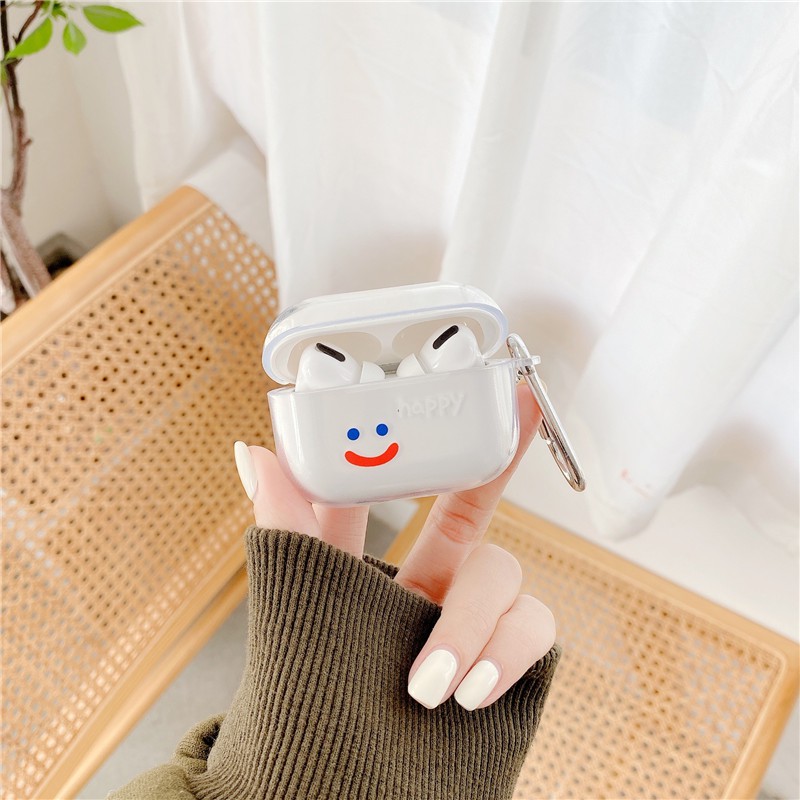 Tay áo tai nghe AirPods Pro AirPods 1 AirPods 2 Hộp đựng tai nghe mặt cười đơn giản | BigBuy360 - bigbuy360.vn