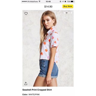 Áo sơmi croptop f21