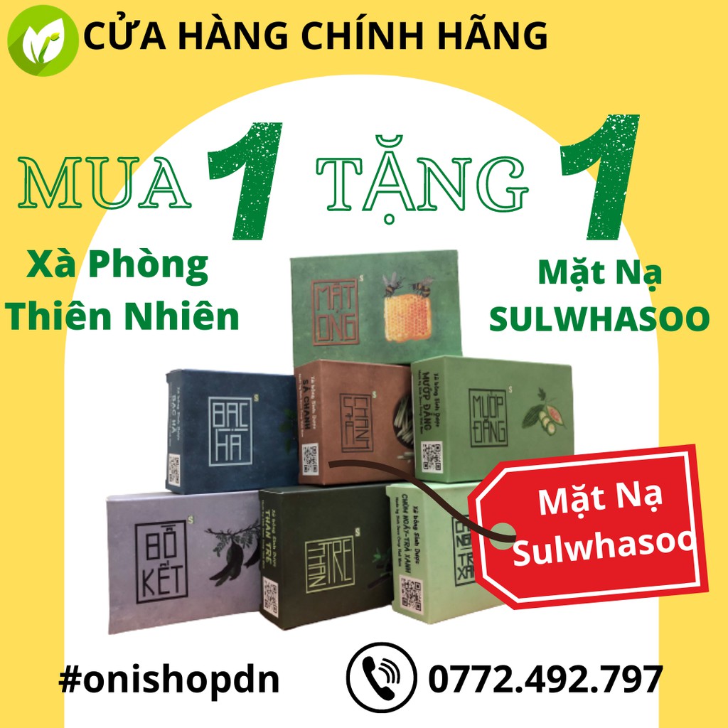 Xà Phòng Sinh Dược✨TẶNG TÚI LƯỚI,CÓ GIẤY PHÉP SỞ Y TẾ✨Xà bông mướp đắng sả chanh tía tô...10 loại Sinh Dược handmade Oni | BigBuy360 - bigbuy360.vn