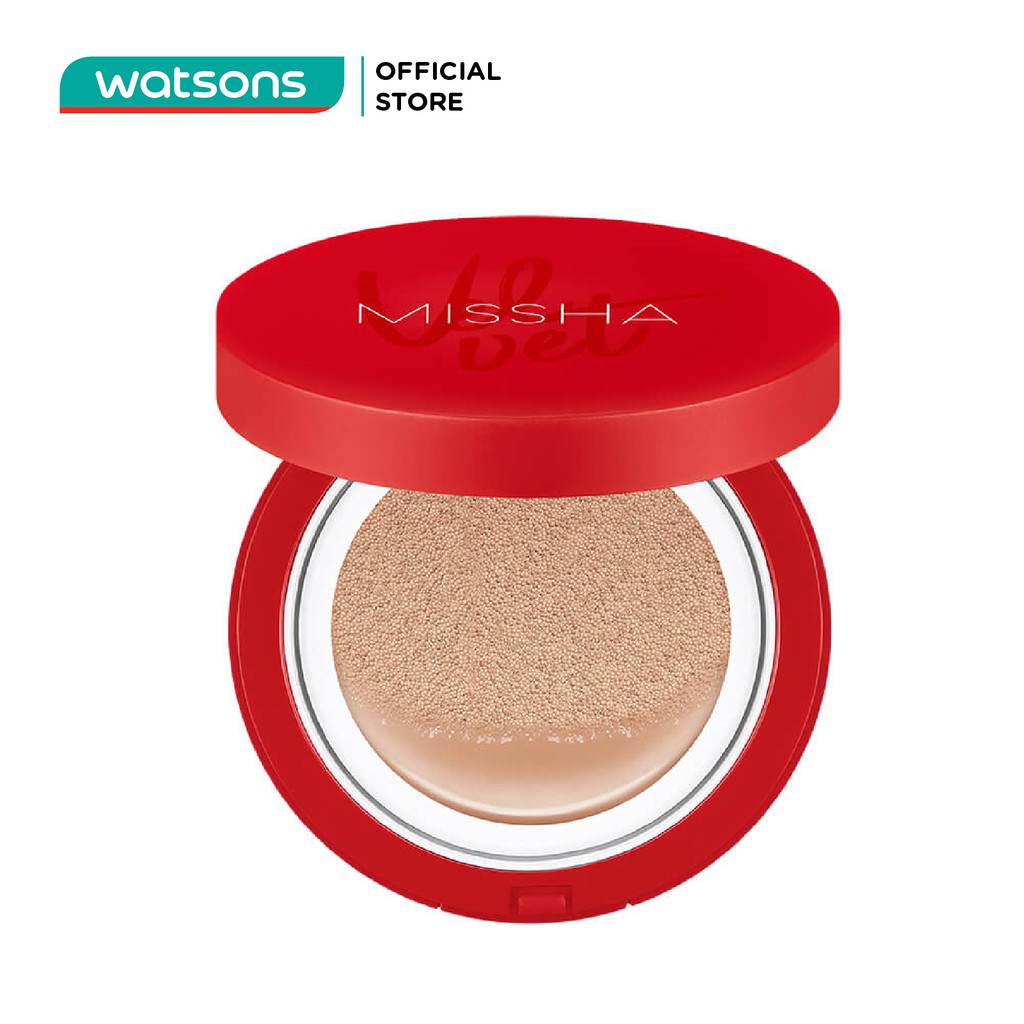 Phấn Nước Missha Velvet Finish Cushion Mỏng Mịn Che Phủ SPF50+ Pa+++ 15g .#21 Light Tông Sáng