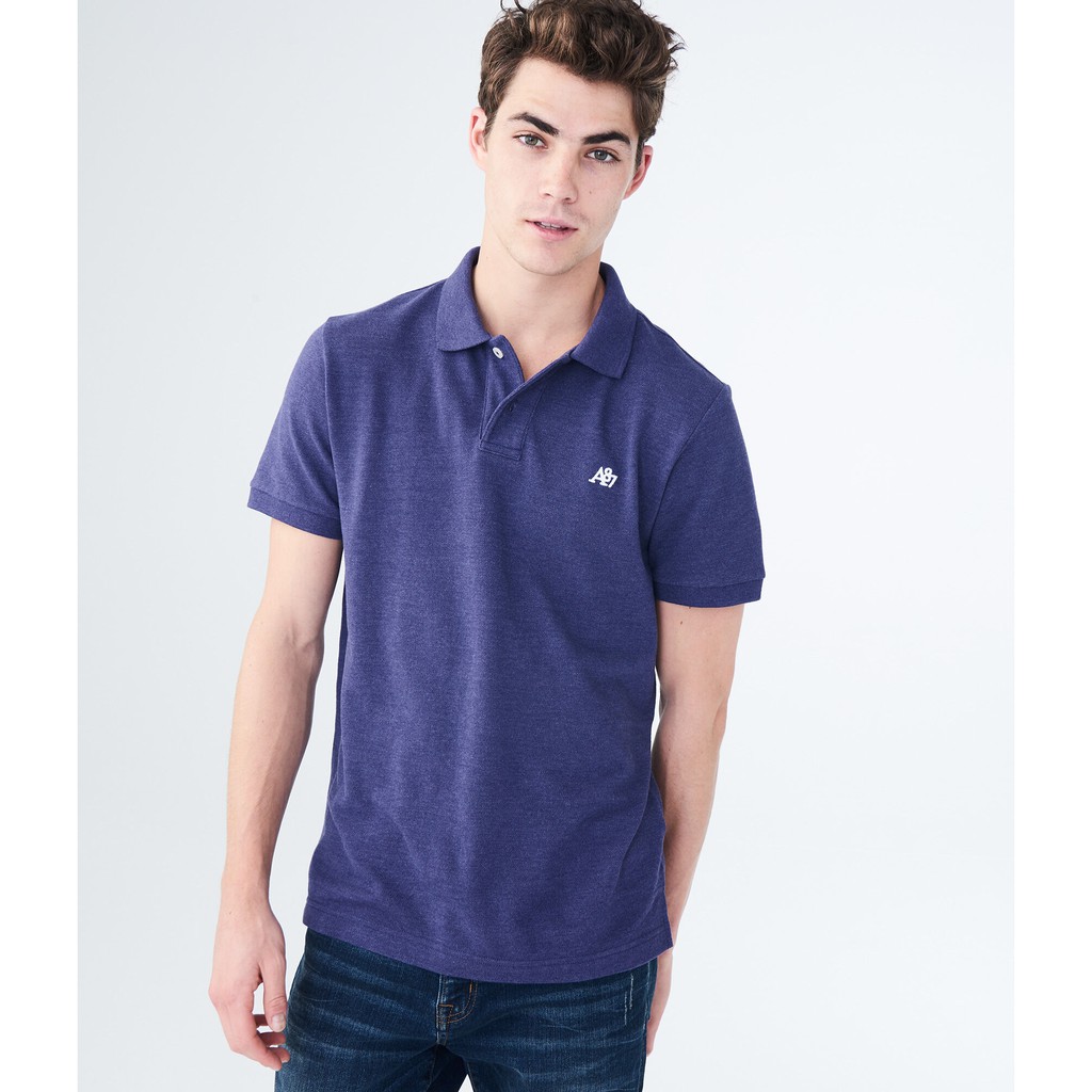 ÁO THUN NAM CÓ CỔ AEROPOSTALE MÀU XANH TÍM (POLO T-SHIRT) CHÍNH HÃNG TỪ MỸ