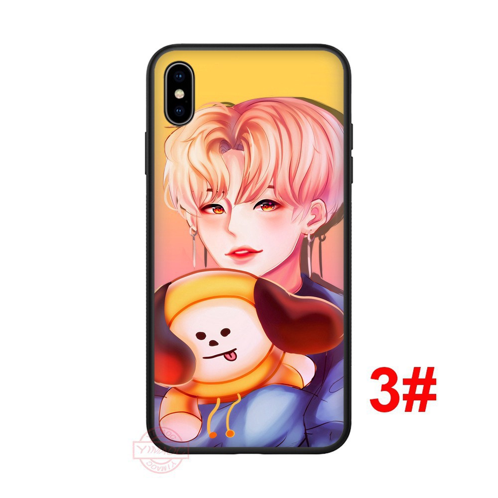 🍁 Ốp silicone in hình nam nhân hàn quốc fake love cho iphone xs max xr x 8 plus 7 plus 6s plus 6 11 pro max - A1165