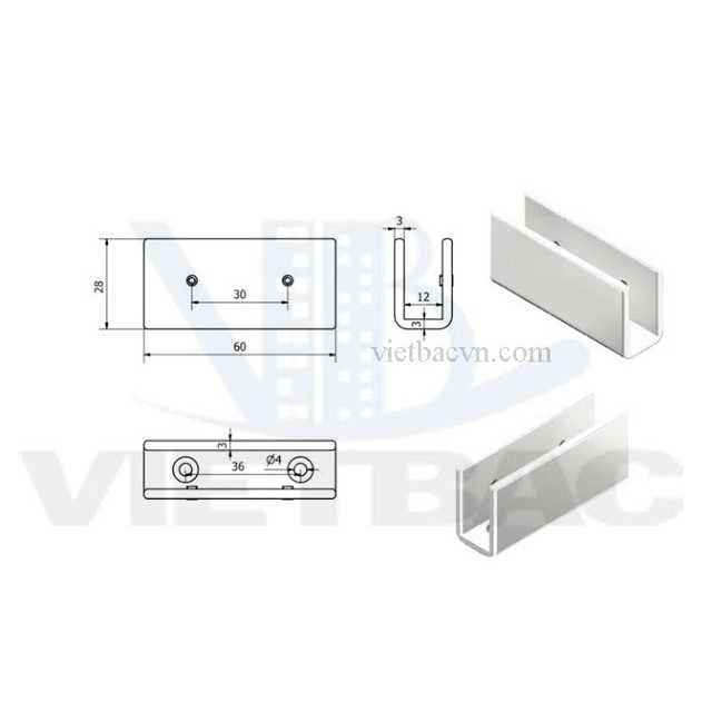 Kẹp kính inox 304 dùng được cho kính 8 li 10 li 12 li | BigBuy360 - bigbuy360.vn