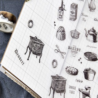 Sticker B&W Cổ Điển