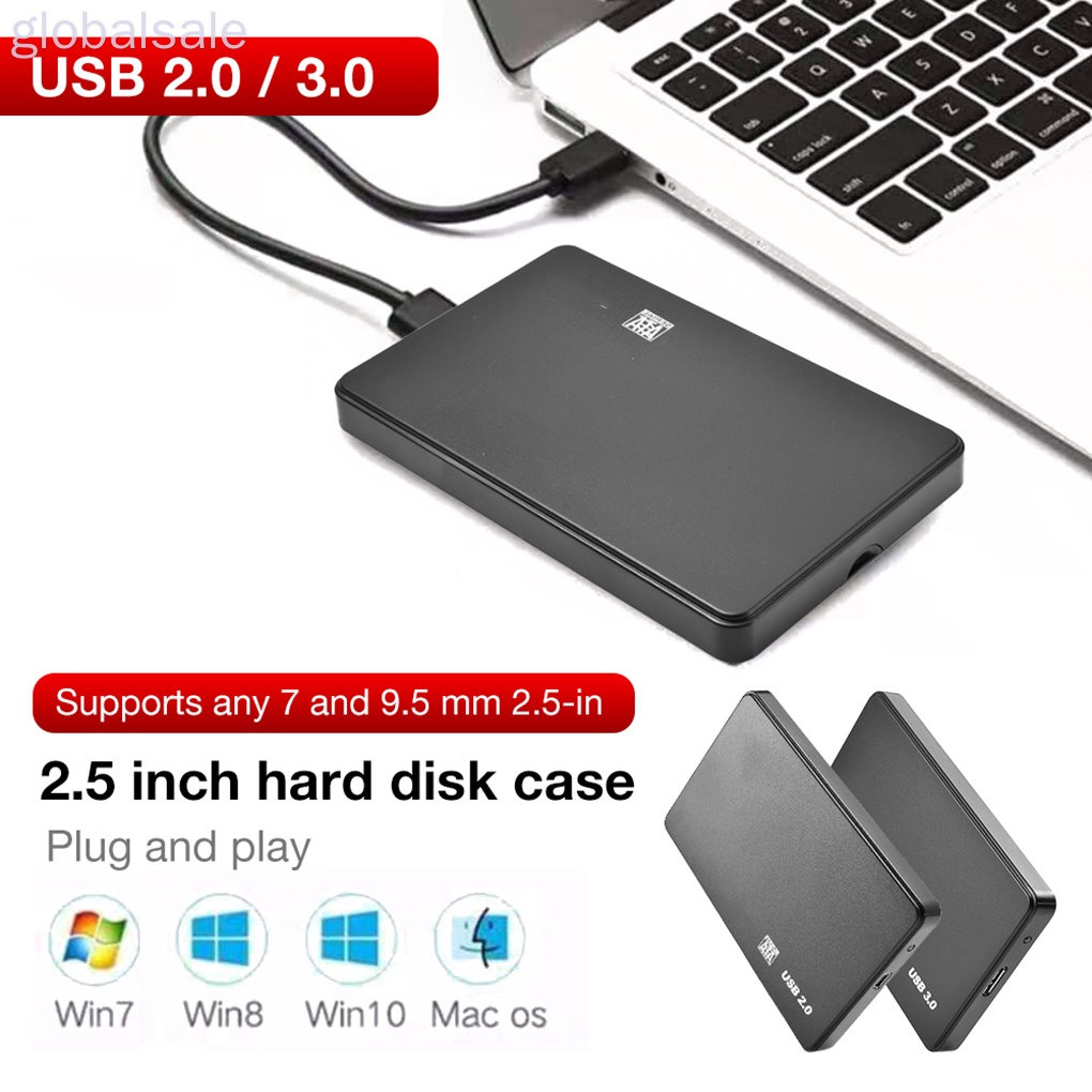 Hộp Đựng Ổ Cứng Ngoài Hdd Sata Sang Usb2.0 2.5 Inch Kèm Cáp Usb 2.0
