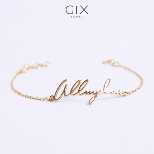 Lắc bạc nữ đẹp mạ vàng Allmylove Gix Jewel LT04