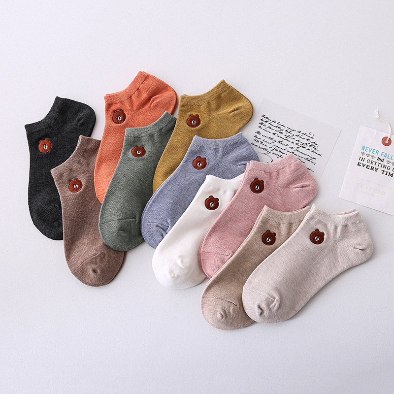 1 Đôi Tất Mắt Cá Unisex In Hình Gấu Thời Trang | BigBuy360 - bigbuy360.vn