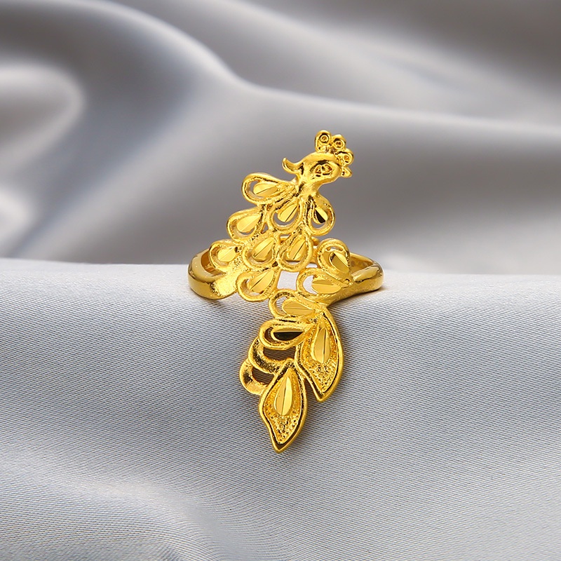 Nhẫn Vàng 999 Họa Tiết Hoa Lớn Không Phai Màu Cho Nữ