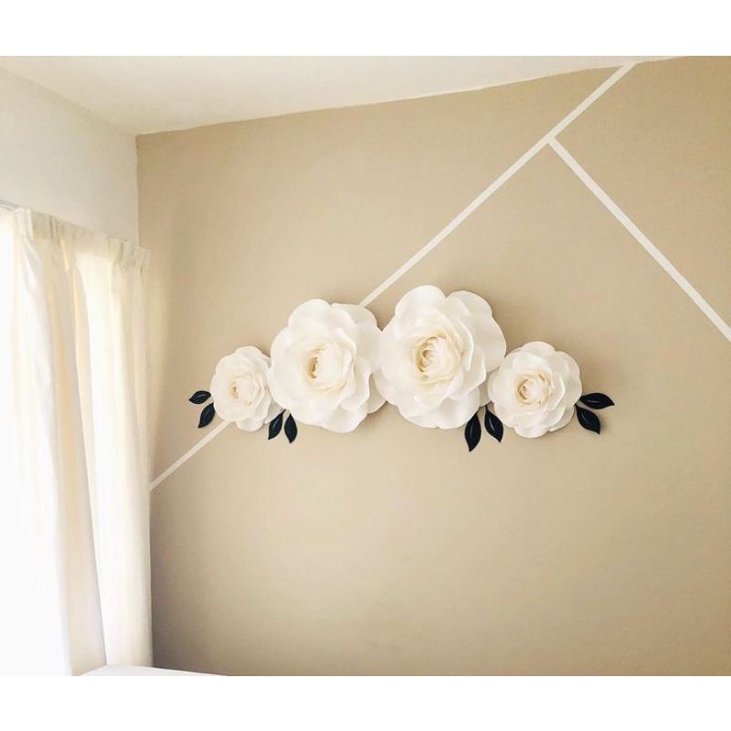 Set 9 hoa giấy backdrop