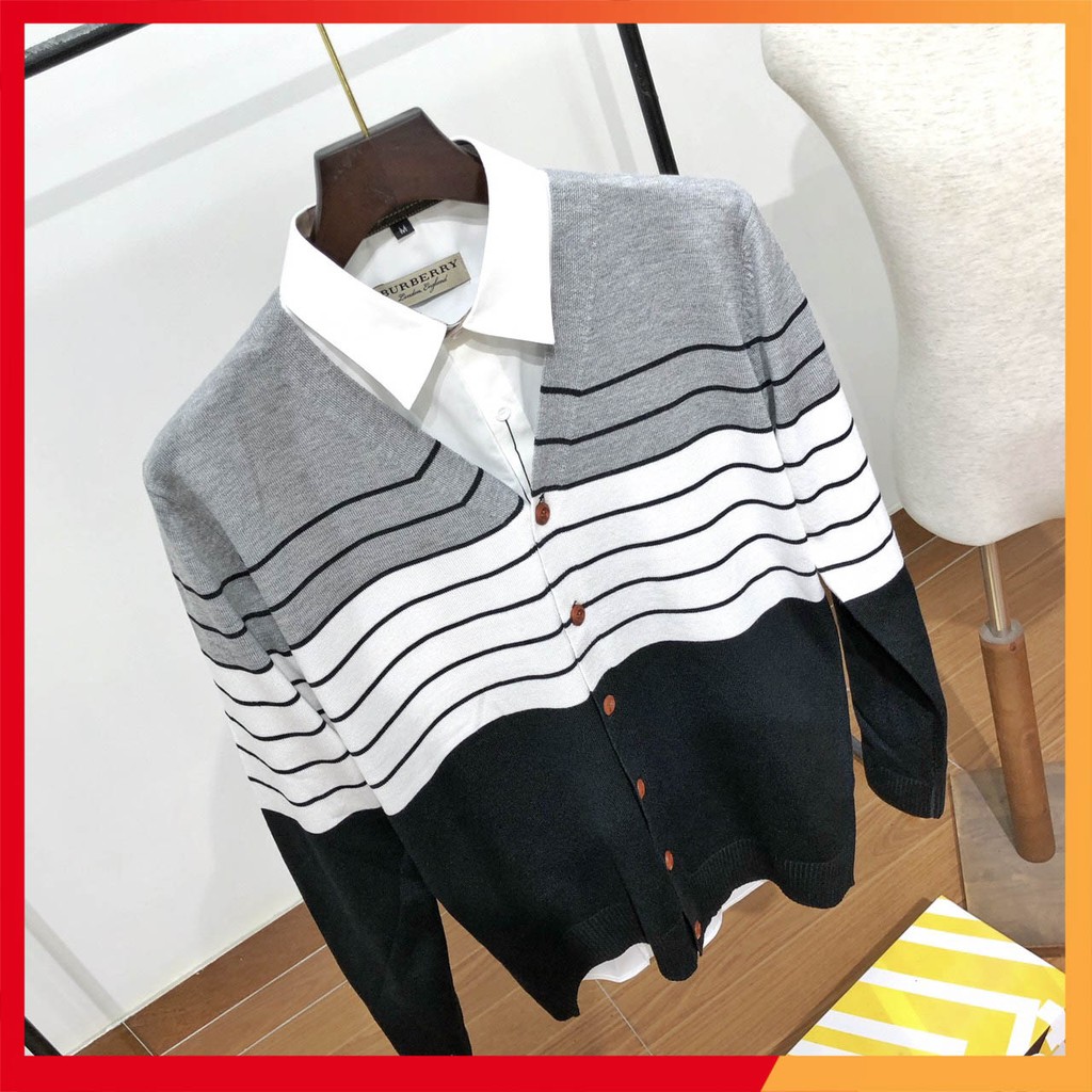 Áo khoác cardigan len thời trang cao cấp chất len lì