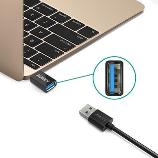 Bộ 2 Đầu Chuyển OTG 3.0 Từ USB Ra USB Type-C Aukey CB-A1