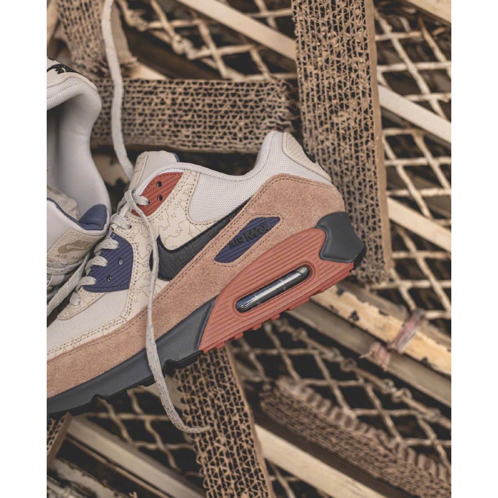 Giày Chạy Bộ Thể Thao Air Max 90 Họa Tiết Rằn Ri Phối Màu Có Đệm Lót Cho Nam Và Nữ