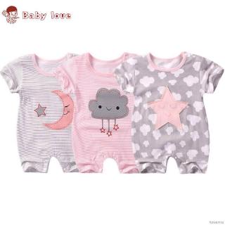 Bộ Áo Liền Quần Ngắn Tay Cho Bé Trai Và Bé Gái Sơ Sinh