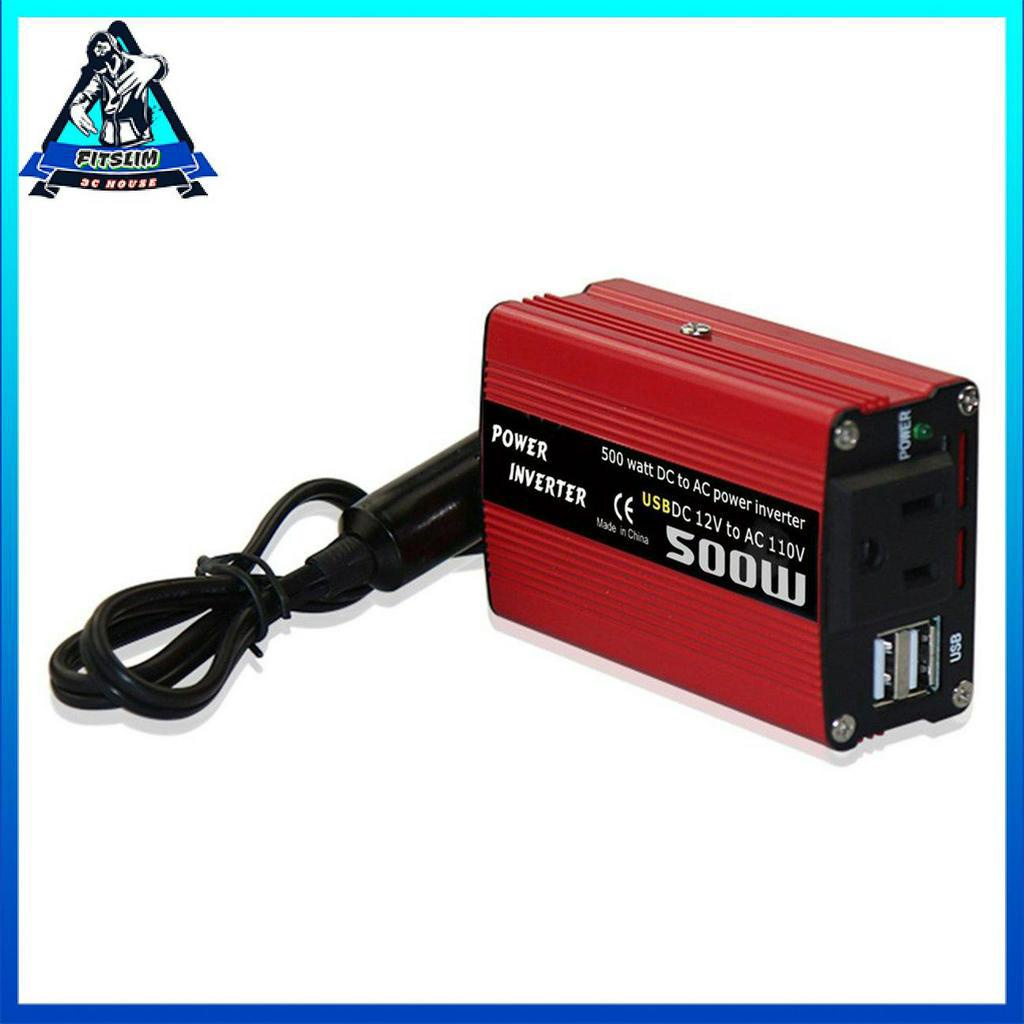 POWER Bộ Chuyển Đổi Nguồn Điện 500w Dc Sang Ac Dc 12v Sang 110v 220v Ac Cho Xe Ô Tô