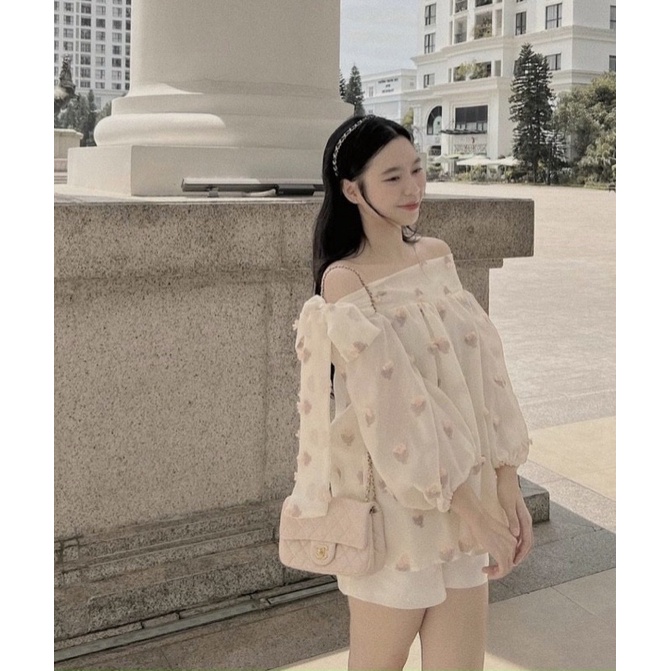 SET GẤM ÁO PEPLUM KÈM QUẦN