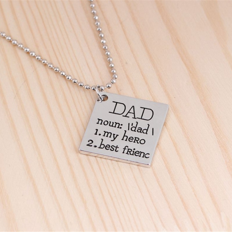 Dây Chuyền / Móc Khóa Khắc Chữ Dad My Hero Ý Nghĩa