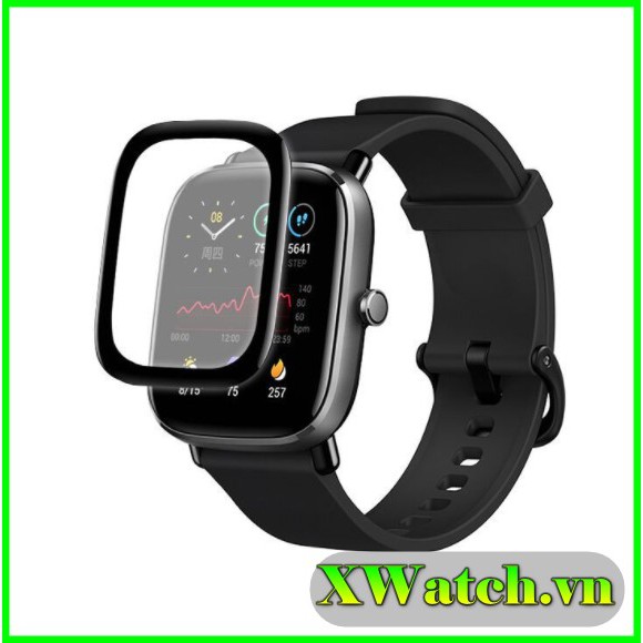 Dán 3D bảo vệ màn Amazfit GTR 3 pro GTS2 mini/ GTS 2/ 2e/ GTS/ Bip U  U pro GTS 4 mini GTR 4 - Cường lực dẻo, full màn