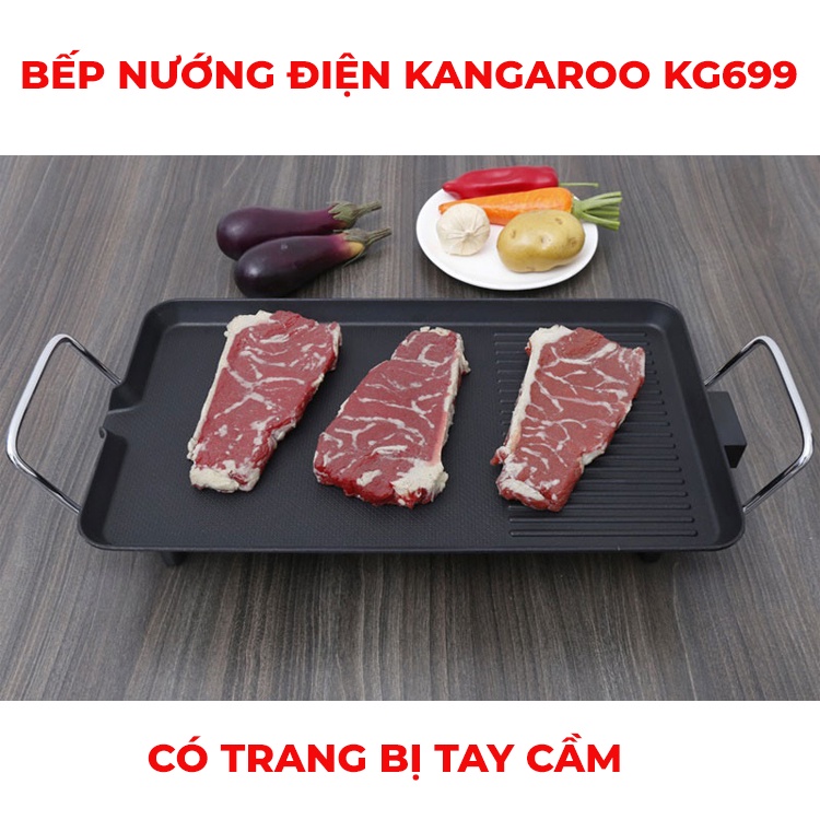 Bếp nướng điện Kangaroo KG699 - HÀNG CHÍNH HÃNG - Công suất 2000W Bảo hành 12 tháng