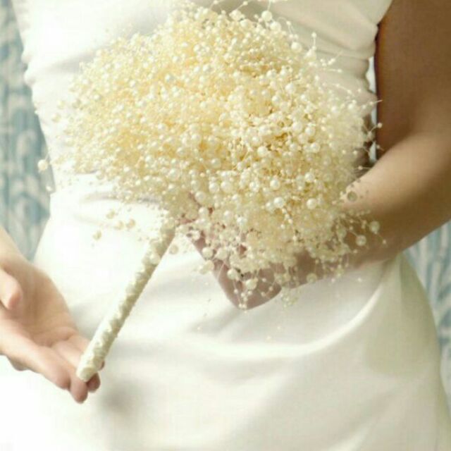 Set phụ kiện hoa cưới cầm tay (tự làm)