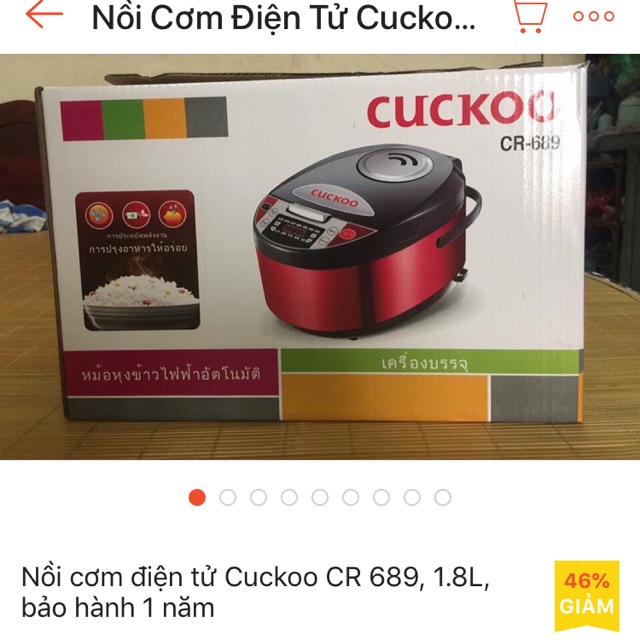 Nồi cơm điện từ cuckoo