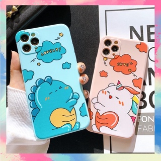 Ốp lưng silicon iphone-android bảo vệ camera dino x unicorn lovely