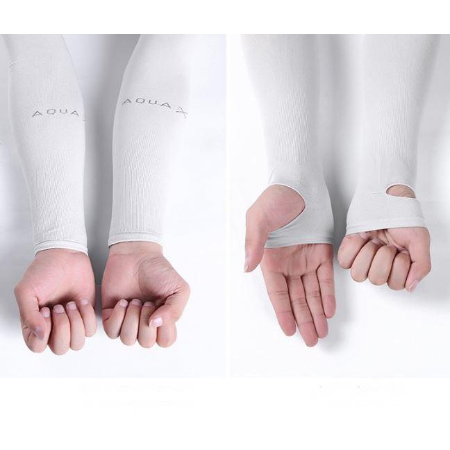 Găng tay chống nắng xỏ ngón phong cách Hàn Quốc l Bao tay đi phượt Letslim Siêu Mát chống tia UV l Ống tay đi xe máy