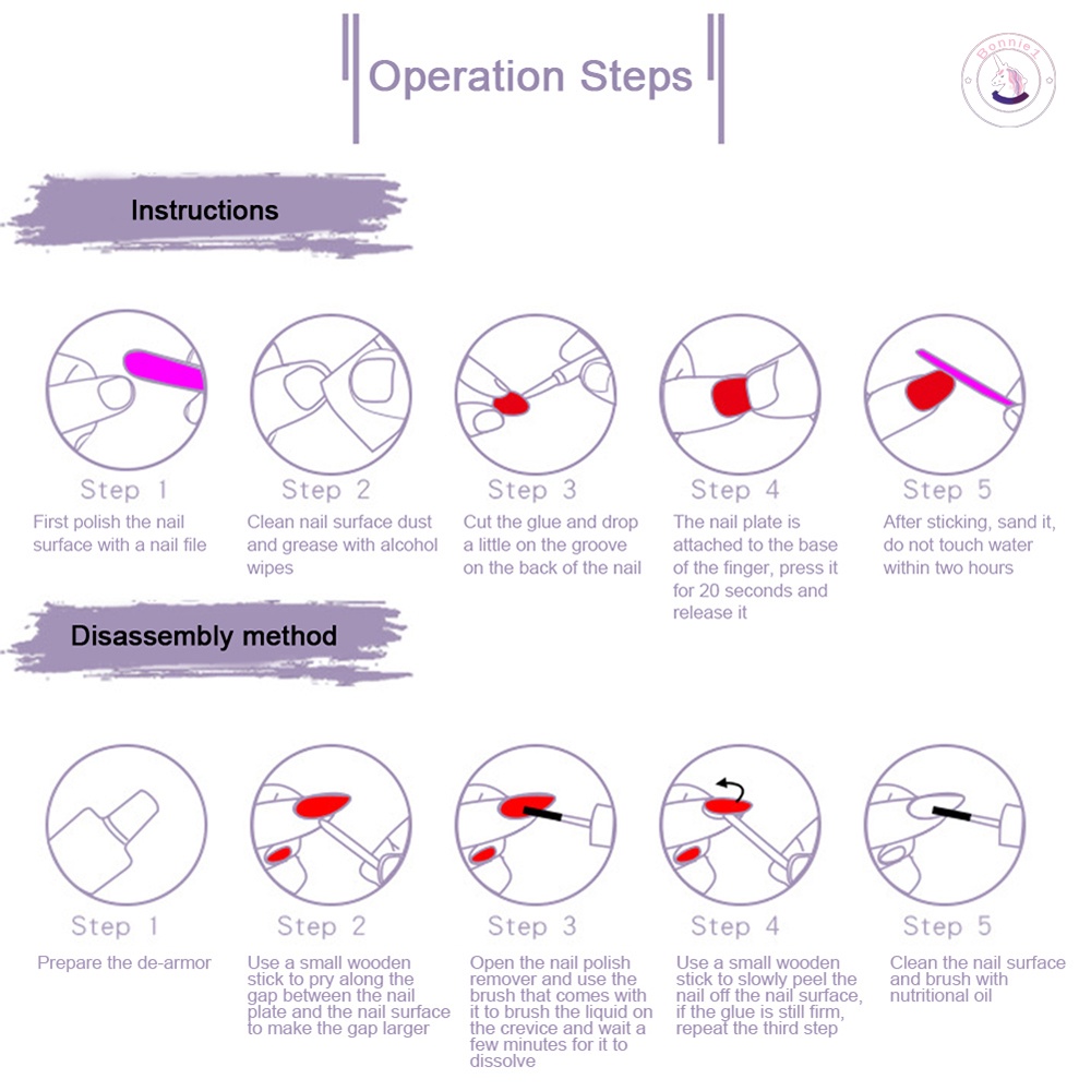 Bộ 24 Móng Tay Giả Dáng Ngắn Thiết Kế Sáng Bóng Cho Nữ DIY