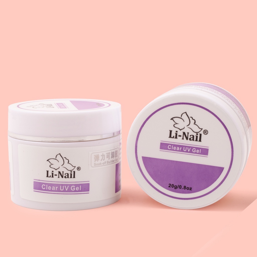 Gel đắp móng Li-nail chính hãng chất đậm đặc không nóng, màu trong suốt