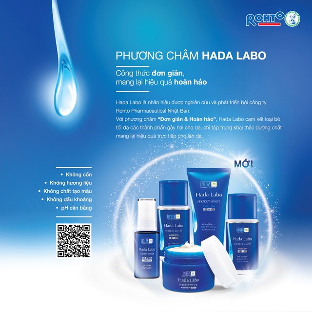Kem rửa mặt dưỡng trắng Hada Labo Perfect White Tranexamic Acid Cleanser 80g | BigBuy360 - bigbuy360.vn