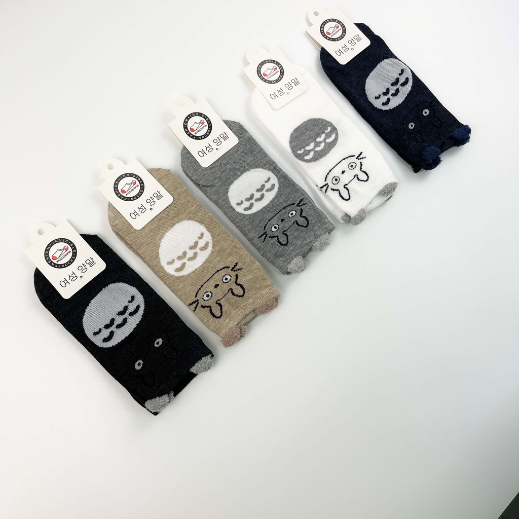 [Set 5 Đôi] Tất Nữ Cổ Ngắn Tai Gấu Phong Cách Hàn Quốc, Vớ Nữ Cổ Thấp Dễ Thương Nhiều Màu - LISU-TAIGAU-01
