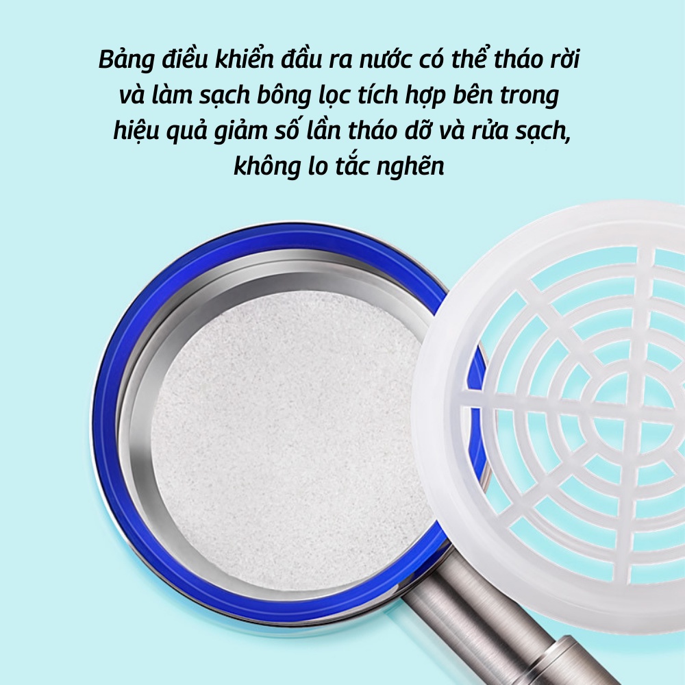 Vòi Hoa Sen Vòi Sen Tăng Áp Lực Nước Mạnh Inox Không Gỉ Cao Cấp ATILA SHOP